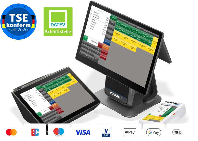 All in One Kassensysteme mit TSE finanzamtkonform v50-LP