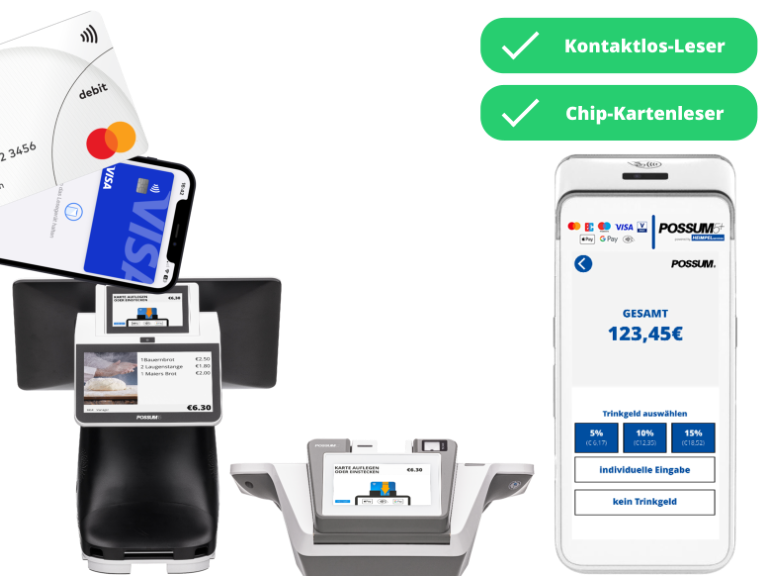 Kartenzahlung Kassensystem EC Cash integriert