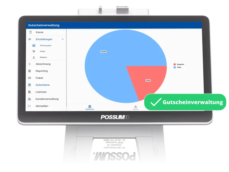Kassensystem Gutscheinverwaltung Einzweck Mehrzweck